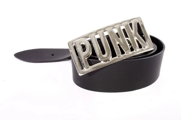 Plain Belt With Punk Buckle MXK Leather Goods